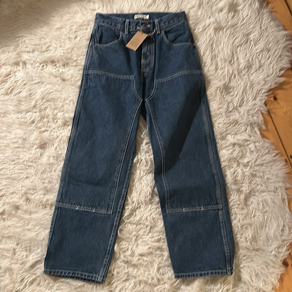 New with tags- Rudy Jude Utility Jean in Tumbled Classic Indigo Size 2